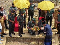 Letakan Batu Pertama Kodim Persiapan Aceh Timur