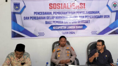 Pemuda & Perangkat Desa Seuriget Langsa Dites Urin