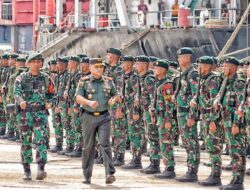 Pangdam IM Sambut Kepulangan Satgas Pamtas Papua