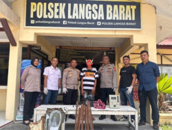 Polsek Langsa Barat Ciduk Pencuri Pembobol Rumah