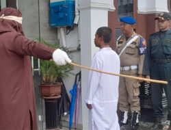 Kejari Sabang Eksekusi Cambuk Pelaku Jinayat