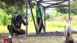 Satgas TMMD Buat Tandon Air di Bukit Meutuah