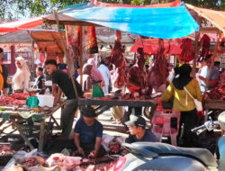 Pucak Hari Meugang, Pasar Langsa Ramai