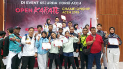 Polres Sabang Unjuk Prestasi di Open Karate Championship Aceh