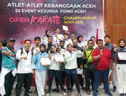 Polres Sabang Unjuk Prestasi di Open Karate Championship Aceh