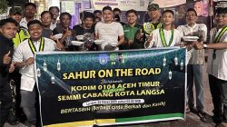 SEMMI Langsa-Kodim Kolaborasi Sahur On The Road