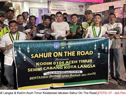 SEMMI Langsa-Kodim Kolaborasi Sahur On The Road