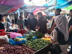 Disperindagkop UKM & Polres Sidak Pasar Langsa