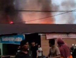 Asrama TNI Gajah II di Langsa Terbakar
