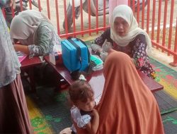 Periksa Kesehatan Balita di Posyandu Seuriget