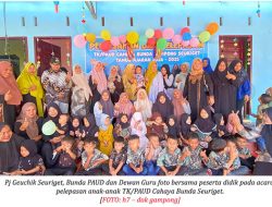 Pelepasan Anak TK/PAUD Cahaya Bunda Seuriget