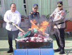 248.668 Batang Rokokilegal Dimusnahkan Bea Cukai
