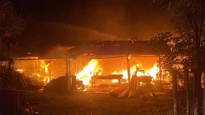 Panglong Kayu di Cot Ba’u, Sabang Terbakar