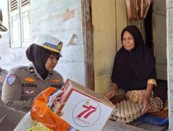 Polwan Cantik Polda Aceh Gelar Bagi Sembako