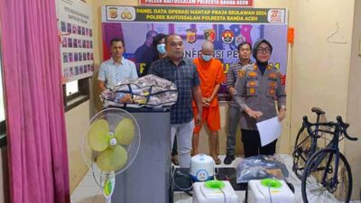 Polsek Baitussalam Ringkus Maling Rumah Kosong