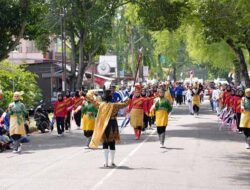 Ribuan Pelajar Pawai HUT ke 80 RI di Sabang