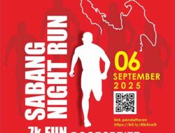 Ratusan Pelari Malam, Ikut Meriahkan Sabang Night Run 2025