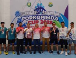 PB Bhayangkara Polres Sabang Jawara Turnamen Bulutangkis Forkopimda Cup 2025
