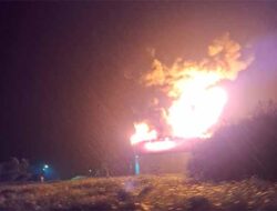 Tangki Penyimpanan Kondensat Harian F-2101 PGE Terbakar