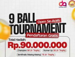 POBSI Aceh Gelar Turnamen Biliar Berhadiah Rp90 Juta