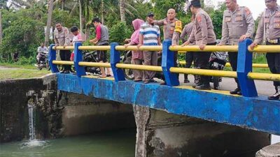 Kapolres Sabang Tinjau Pintu Air Waduk Paya Seunara PascaBanjir