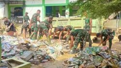 TNI Lakukan Pembersihan RS da Sekolah di Aceh Timur
