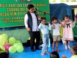 Persit Kodim Aceh Timur Hadirkan Trauma Healing untuk Anak-anak Korban Banjir