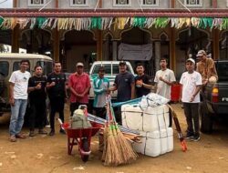 Korban Bencana di Pijay dapat Bantuan alat Pembersih rumah