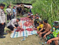 Babinsa Koramil Putri Betung Kawal Bantuan Presiden
