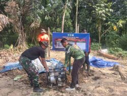 Satgas TMMD ke 128 Bangun Pengeboran Air Bersih