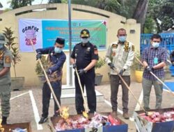 Bea Cukai Langsa Musnahkan Rokok Ilegal Bernilai Rp1,29 Miliar