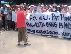 Korban Banjir Langsa Unjuk Rasa, Walikota Menghindar