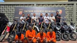 Polresta Ciduk Pasutri Penadah Motor Hasil Curian