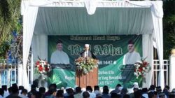 Shalat Iduladha di Halaman Pendopo Bupati Aceh Tamiang
