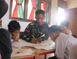 Personel TMMD Temui Anak-anak TK, Ini yang Dilakukan