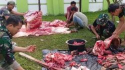 Kodim Aceh Tamiang Potong Hewan Qurban