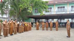 Apel Pagi Gabungan Disnaker dan DPMG Langsa