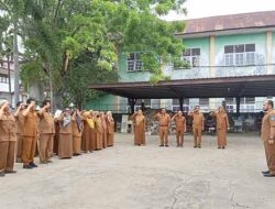 Apel Pagi Gabungan Disnaker dan DPMG Langsa