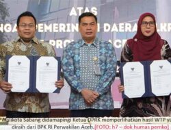 Terima Opini WTP dari BPK, Walikota Sabang Tegaskan Komitmen Perkuat Tata Kelola Keuangan