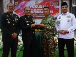 HUT ke 80 Bhayangkara Dandim Aceh Tamiang Berikan Surprise Polres Aceh Tamiang