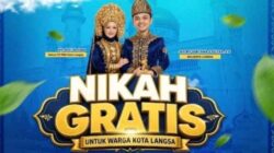 Ayo Daftar Nikah Gratis di Langsa, Lihat Syaratnya