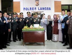 Peringatan Hari Bhayangkara ke 80 di Polres Langsa