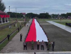 Aceh Timur Kirab Bendera Merah Putih Sepanjang 81 Meter