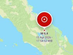 Bertepatan di Hari Damai, Gempa Kuat Guncang Aceh
