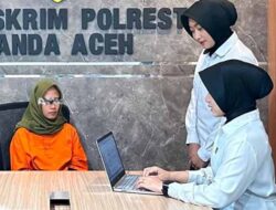 Dihantui Rasa Bersalah, Wanita Pencurian Emas Serahkan Diri ke Polresta Banda Aceh