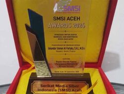 Bupati Aceh Timur Raih SMSI Aceh Award 2026
