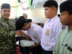 Kodim Aceh Timur Peringati Maulid Nabi dan Gelar Bakti Sosial