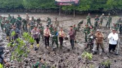 Kodim Aceh Timur Hijaukan Bumi, Tanam Seribu Pohon Mangrove
