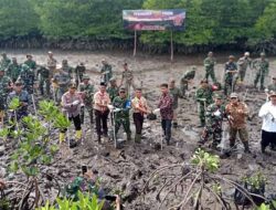 Kodim Aceh Timur Hijaukan Bumi, Tanam Seribu Pohon Mangrove