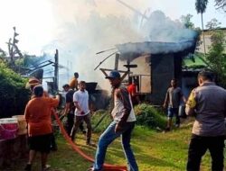 Api Hanguskan Rumah Warga Aĺue Pineung